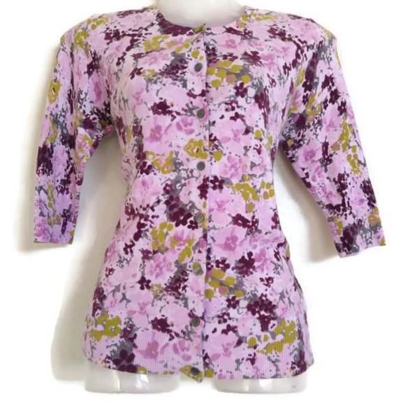 Merona Floral Print Sweater. - Picture 1 of 6